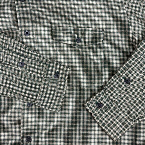 Ralph Lauren Creek Wool Blend Green Plaid Shirt Mens Large Button down Casual - Picture 2 of 9